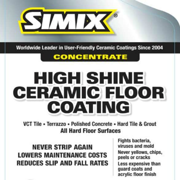 simix high shine ceramic floor coating